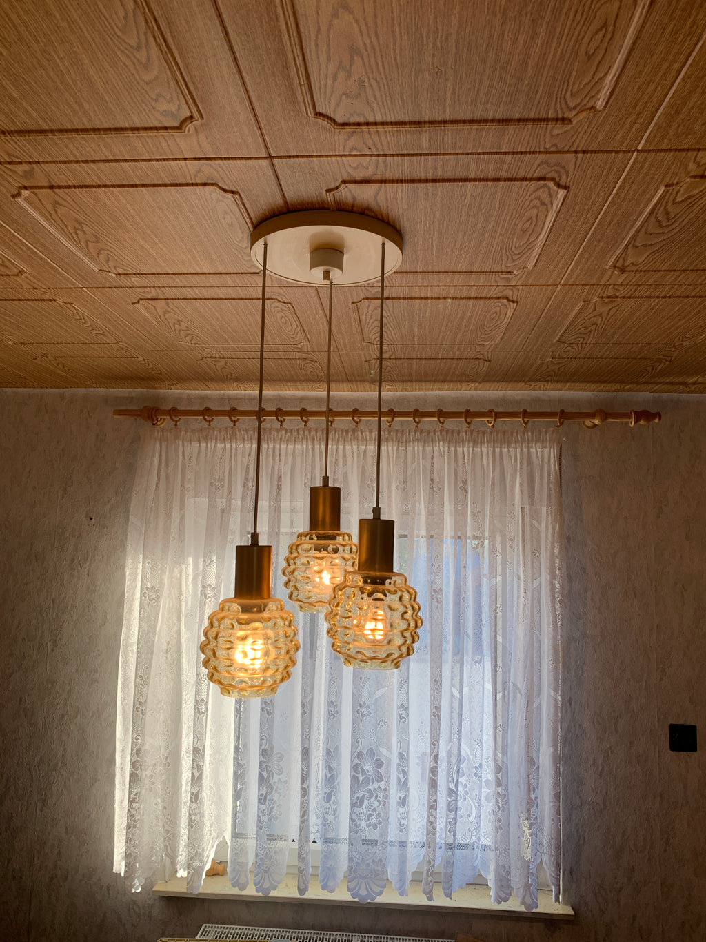 Vintage Decken-lampe
Pendelleuchte midcentury 6Oer