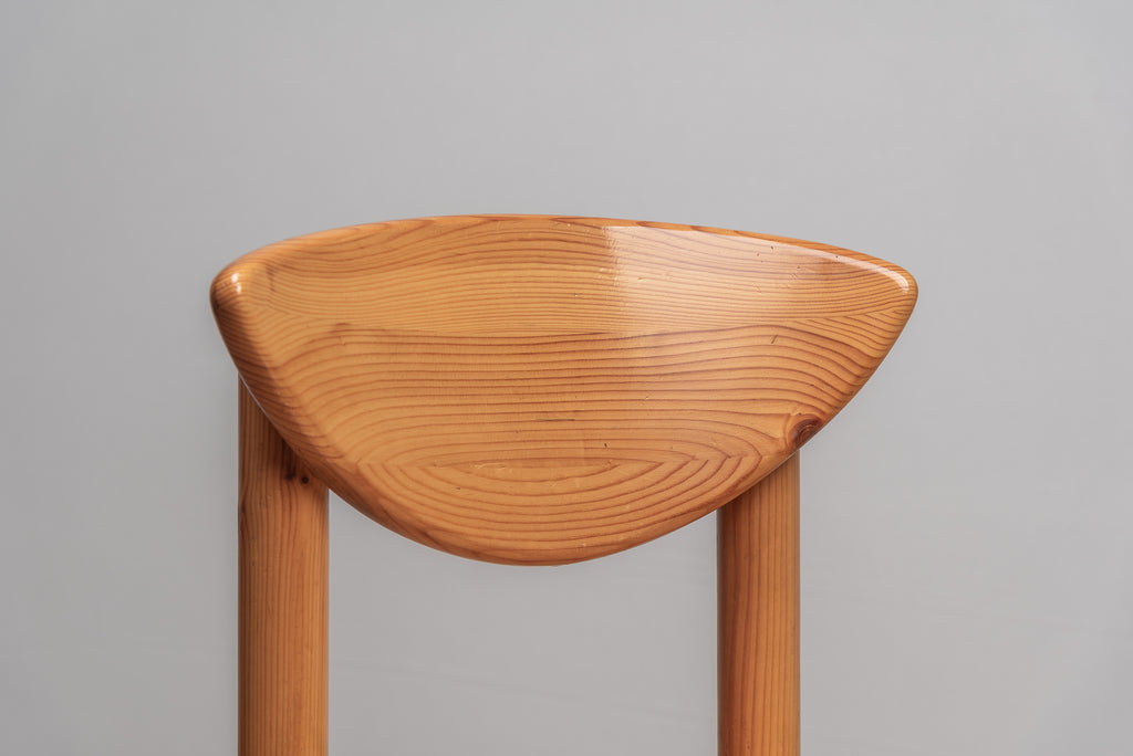 Daumiller Stuh Holz vintage designer midcentury 70er