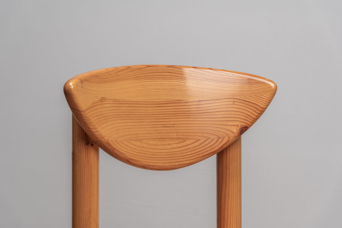 Daumiller Stuh Holz vintage designer midcentury 70er