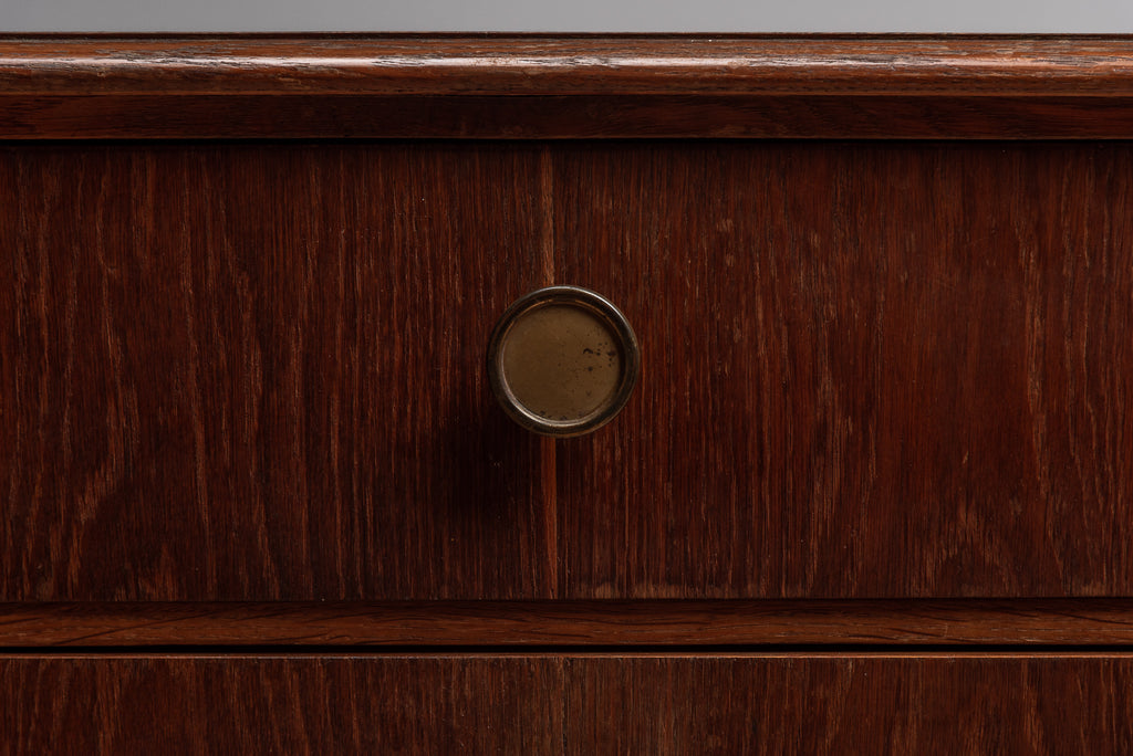 Kommode Mid-Century Beistellschrank Vintage 50er Holz Schubladen Tür