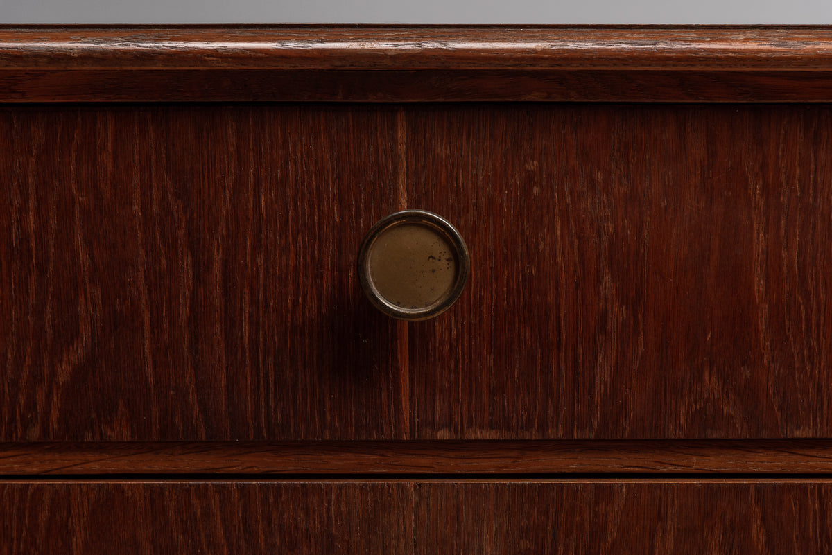 Kommode Mid-Century Beistellschrank Vintage 50er Holz Schubladen Tür