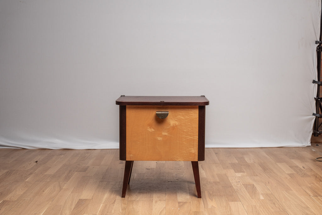 Mid Century Nachttisch Ablage Schrank Konisch Füße