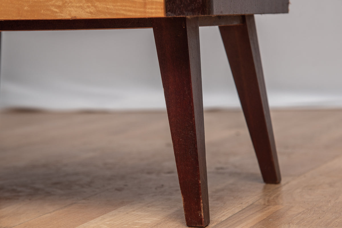 Mid Century Nachttisch Ablage Schrank Konisch Füße