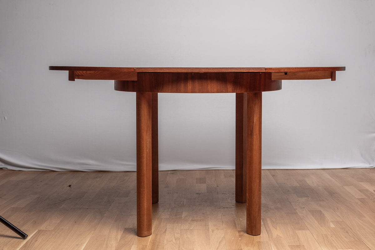 Esstisch Teak Ausziehtisch Skandinavisch Vintage Rund