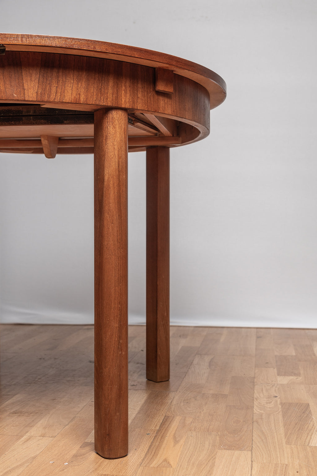 Esstisch Teak Ausziehtisch Skandinavisch Vintage Rund